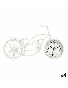 Reloj de Mesa Bicicleta Blanco Metal 42 x 24 x 10 cm (4 Unidades)