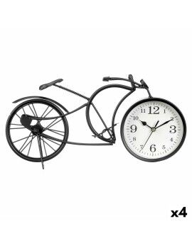 Reloj de Mesa Bicicleta Negro Metal 40 x 19,5 x 7 cm (4 Unidades)