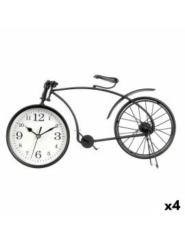 Reloj de Mesa Bicicleta Negro Metal 38 x 20 x 4 cm (4 Unidades)