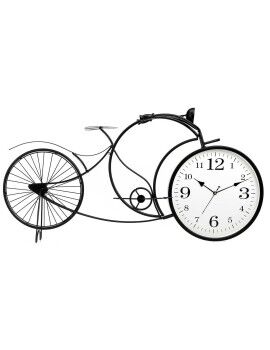 Reloj de Mesa Bicicleta Negro Metal 95 x 50 x 12 cm