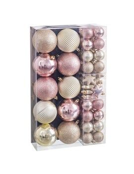 Bolas de Natal Cor de Rosa (58 Unidades)