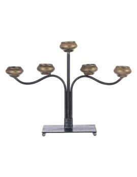 Candelabro 41 x 12 x 30,5 cm Negro Dorado Metal