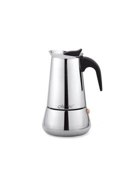 Cafetera Italiana Feel Maestro MR-1660-4 Negro Plateado Acero Inoxidable 18/10 200 ml 4 Tazas