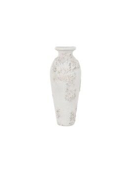 Vaso DKD Home Decor Branco Resina Coral Mediterrâneo 37,5 x 31,7 x 81 cm