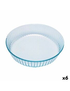 Molde para Horno Pyrex Classic Redondo Transparente 27 x 27 x 6 cm (6 Unidades)