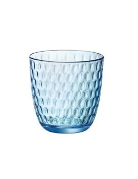 Set de Vasos Bormioli Rocco Slot Azul Vidrio Con relieve 290 ml 6 Unidades