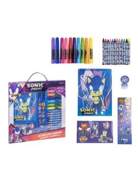 Set de Papelaria Sonic Azul