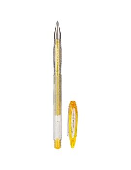 Esferográfica de tinta líquida Uni-Ball Sparkling UM-120SP Dourado 0,5 mm (12 Peças)