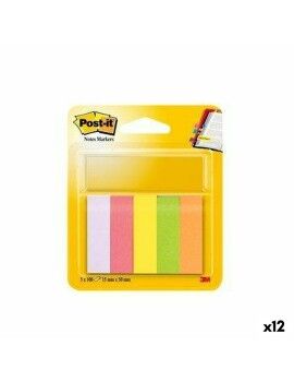 Notas Adesivas Post-it 47,6 x 47,6 mm Multicolor (12 Unidades)