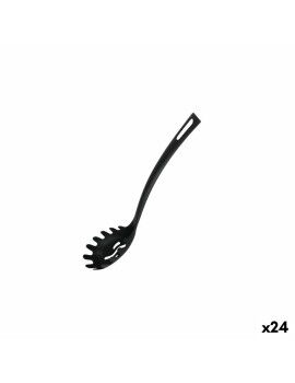 Cuchara para Servir Pasta Quttin Nailon 29 x 5,5 cm Negro (24 Unidades)