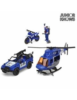 Playset de Veículos Junior Knows 6101 (4 pcs)