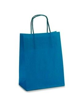 Bolsa de Papel Azul Papel (8,5 x 30 x 18 cm)