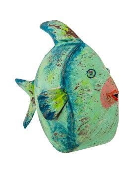 Figura Decorativa Alexandra House Living Verde Ferro Peixe 32 x 12 x 24 cm