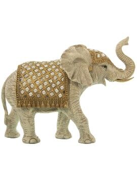 Figura Decorativa Alexandra House Living Branco Plástico Elefante 18 x 37 x 31 cm