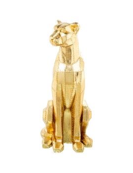 Figura Decorativa Alexandra House Living Dourado Plástico Leopardo 47 x 36 x 81 cm