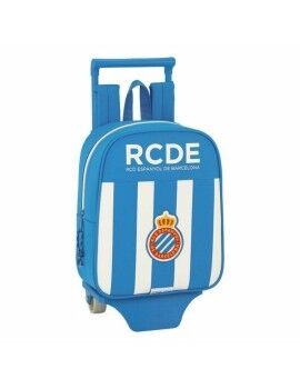 Mochila Escolar com Rodas 805 RCD Espanyol 611753280 Azul Branco