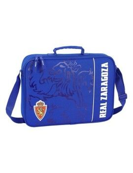 Cartera Escolar Real Zaragoza Azul (38 x 28 x 6 cm)