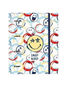 Carpeta de anillas Smiley 512090666 Multicolor (27 x 32 x 3.5 cm)