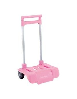 Carro Portamochilas Dobrável Safta Cor de Rosa 30 x 85 x 23 cm