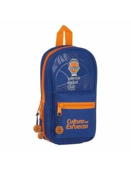 Mochila com Estojo Valencia Basket M847 Azul Laranja 12 x 23 x 5 cm