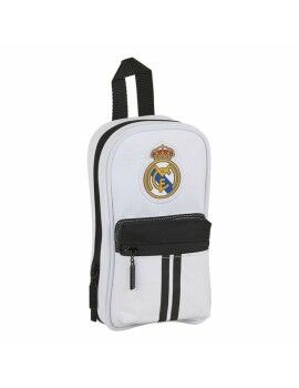 Mochila com Estojo Real Madrid C.F. M847 Branco Preto 12 x 23 x 5 cm