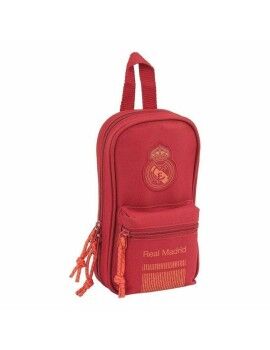 Plumier Mochila Real Madrid C.F. Rojo 12 x 23 x 5 cm (33 Piezas)