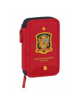 Plumier Doble RFEF M854 Rojo 12.5 x 19.5 x 4 cm (28 piezas)