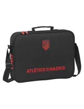 Cartera Escolar Atlético Madrid Negro (38 x 28 x 6 cm)