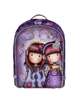 Mochila Escolar The Duet Gorjuss M572A Morado 32 x 45 x 13.5 cm