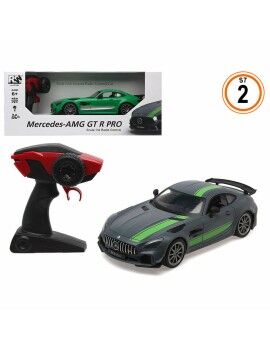 Carro Rádio Controlo Mercedes Cinzento Verde 1:16