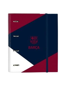 Carpeta de anillas F.C. Barcelona Corporativa A4 Azul Granate (27 x 32 x 3.5 cm) (35 mm)