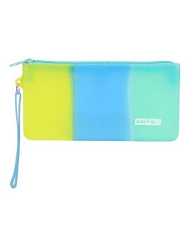 Bolsa Escolar Safta Azul Verde Amarelo (21 x 10.5 x 2 cm)