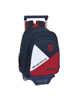 Mochila Escolar com Rodas F.C. Barcelona Corporativa Azul Grená (27 x 33 x 10 cm)