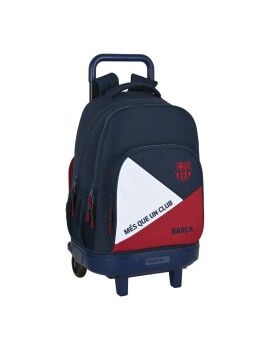 Mochila Escolar com Rodas F.C. Barcelona Corporativa Azul Grená (33 x 45 x 22 cm)