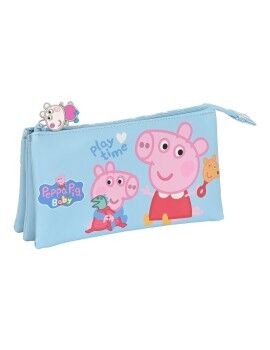 Bolsa Escolar Peppa Pig Baby Azul Claro (22 x 12 x 3 cm)