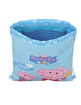 Bolsa Mochila con Cuerdas Peppa Pig Baby (26 x 34 x 1 cm)