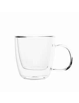 Taza Quid Serenia 200 ml Transparente Vidrio 6 Unidades (Pack 6x)