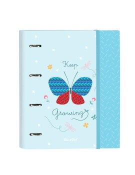 Carpeta de anillas BlackFit8 Mariposa A4 Azul claro (27 x 32 x 3.5 cm)