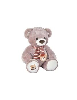 Oso de Peluche DKD Home Decor Blanco Bufanda Marrón Infantil Oso 50 x 30 x 60 cm