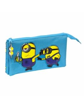 Malas para tudo triplas Minions Minionstatic Azul (22 x 12 x 3 cm)