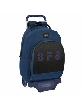 Mochila Escolar com Rodas BlackFit8 Urban Preto Azul Marinho (32 x 42 x 15 cm)