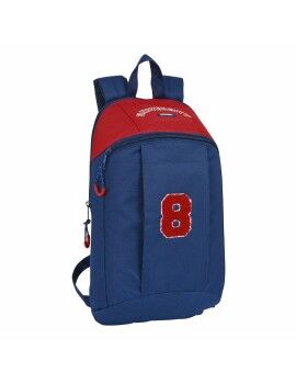 Mochila Infantil Safta University Mini Rojo Azul marino (22 x 39 x 10 cm)