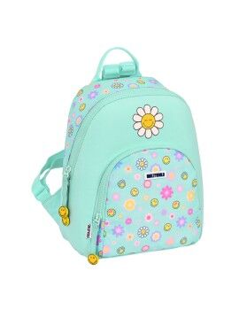 Mochila Infantil Smiley Summer fun Mini Turquesa (25 x 30 x 13 cm)