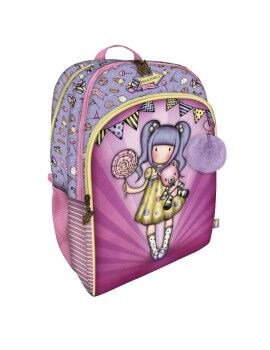 Mochila Escolar Gorjuss First prize Lila 34.5 x 43.5 x 22 cm