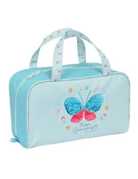 Neceser Escolar BlackFit8 Mariposa Azul 31 x 14 x 19 cm