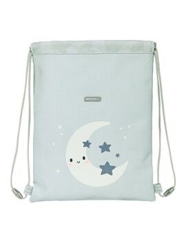 Bolsa Mochila con Cuerdas Safta Luna Gris 26 x 34 x 1 cm