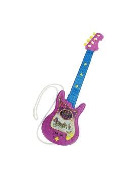 Guitarra Infantil Reig Party 4 Cordas Elétrica Azul Roxo