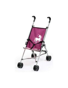 Carrito para Muñecas Reig Morada Paraguas Unicornio