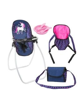 Accesorios para Muñecas Reig Rosa Azul marino 9 en 1