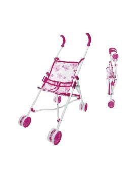 Carrito para Muñecas Reig Plegable Rosa 25,5 x 41,5 x 55,5 cm